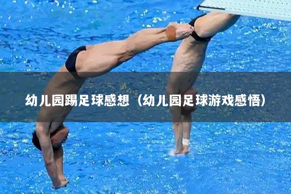 幼儿园踢足球感想（幼儿园足球游戏感悟）