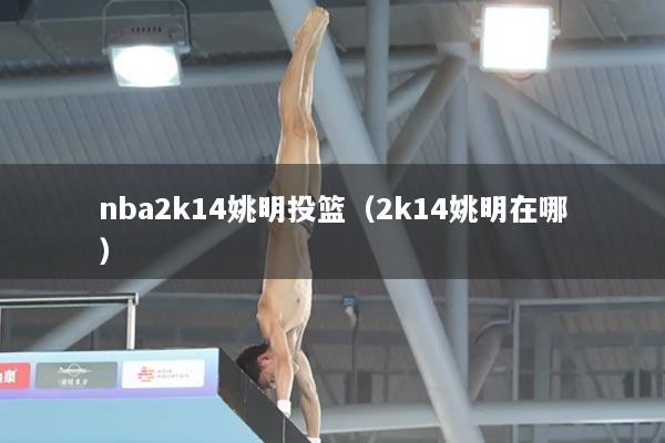 nba2k14姚明投篮（2k14姚明在哪）
